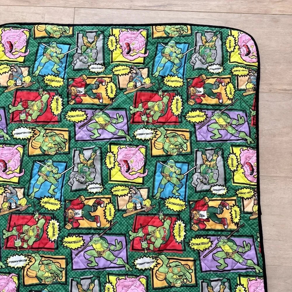 Teenage Mutant Ninja Turtles TMNT 2014 Double Sided‎ Quilt Lap Blanket 42